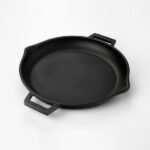 Lava LV ECO TV 30 K0 Cast Iron Frying Pan With Cast Iron Self Handle, Round, 30 x 30 cm - Black