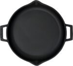 Lava LV ECO TV 30 K0 Cast Iron Frying Pan With Cast Iron Self Handle, Round, 30 x 30 cm - Black - الصورة 3
