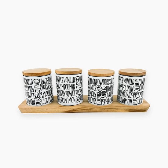 6228968997123_962f6a14-85b3-474c-bcf1-2954017be4eb English Spices طقم 4 برطمان توابل صغير - الصورة 1