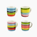 طقم 4 مج بورسلين.