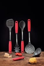 كبشة ستانلس/نايلون يد أحمر TRAMONTINA - الصورة 3