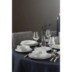 Basak Platin Rim طقم عشاء 51 قطعة