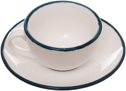 White + Petroleum Line Bianca طقم قهوة 12 قطعة