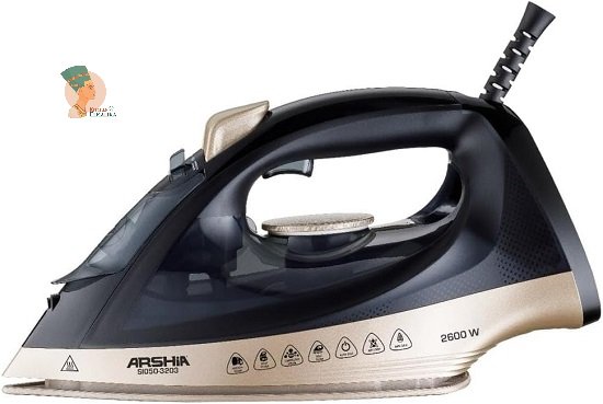 51PLlWfqA2L مكوة مالبس بالك جولد ARSHIA 3203 - الصورة 1