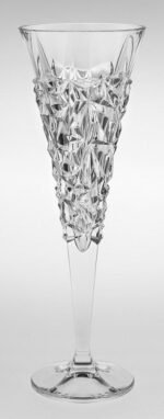 ⁦Glacier طقم 6 كاس  فلوت Crystal Bohemia⁩ - الصورة ⁦2⁩