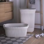 ⁦Knit سبت غسيل طويل أبيض⁩ - الصورة ⁦2⁩