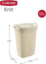 ⁦Knit سبت غسيل طويل أبيض⁩ - الصورة ⁦4⁩