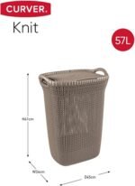 ⁦Knit سبت غسيل طويل بنى⁩ - الصورة ⁦4⁩
