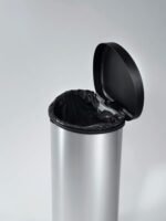 ⁦Deco Bin باسكت معدن كبير فضى⁩ - الصورة ⁦3⁩