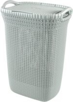 Knit سبت غسيل طويل رمادى