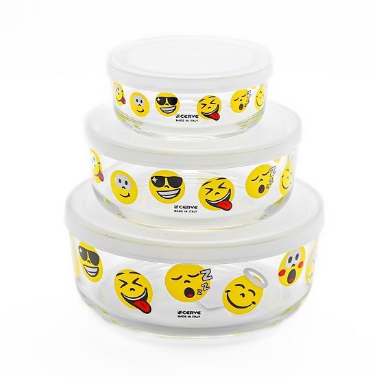 8001691897001 Emoticons طقم 3 علبة ثلاجة - الصورة 1