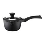 كسرولة تيفال16سم غطاء سيلكون اسود arshia 3112