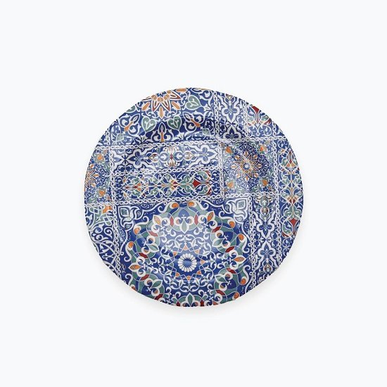 61MNLZlx7QL._AC_SL1000_ Khayameya Blue طبق حلو 23سم - الصورة 1
