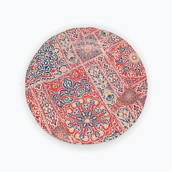 71CU8fKiUSL._AC_SL1000_ Khayameya Red طبق مسطح 28سم - الصورة 1
