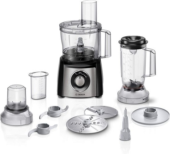 71MU5y7OC2L._AC_SL1500_ Food Processor, MultiTalent 3 Plus, 900 W, Black - الصورة 1