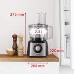 Food Processor, MultiTalent 3 Plus, 900 W, Black - الصورة 2