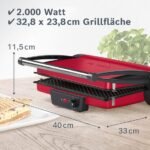 ⁦Grill - Dark Red, 2000W⁩ - الصورة ⁦4⁩