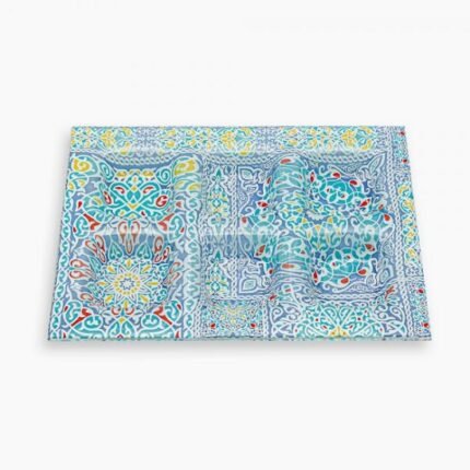 Yameesh Blue 29X20 CM سرفيس 6 خانة