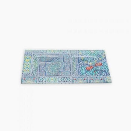 Yameesh Blue 30X16 CM سرفيس مستطيل 2 خانة