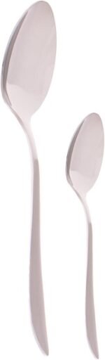 طقم ادوات مائدة من الستانلس ستيل من زينيا، 30 قطعة - الصورة 4