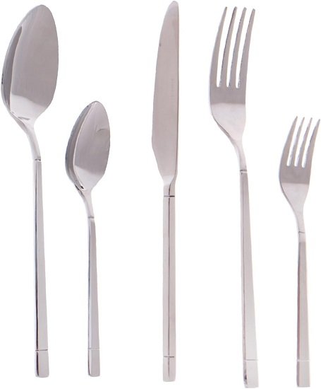 514xLZ2+MnL._AC_SL1500_ Zinnia Stainless Steel Cutlery 30-Piece Set - الصورة 1