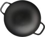 Lava Cast Wok Pan with Metal Handle 38 cm Black - الصورة 3