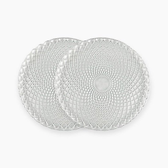 51YYkffj1jL._AC_SL1000_ طقم 2طبق مسطوح 32سم مثلثات - الصورة 1