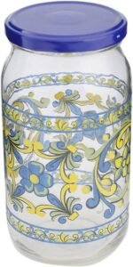 Zinnia Spanish برطمان 1 لتر-غطاء أزرق