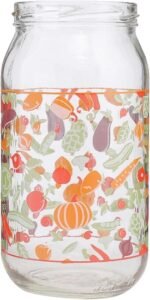 ⁦Zinnia Vegetables برطمان 1 لتر-غطاء أخضر⁩ - الصورة ⁦2⁩