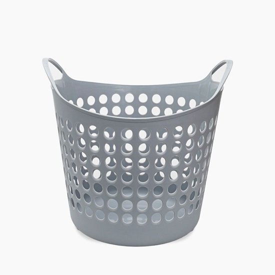 6228993000348 Zinnia / Plastic ( Laundry basket 26 x 30 CM )Grey - الصورة 1