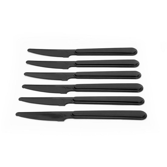 6228993000669 Zinnia / Plastic ( 6 PCS Knife Set )Black - الصورة 1