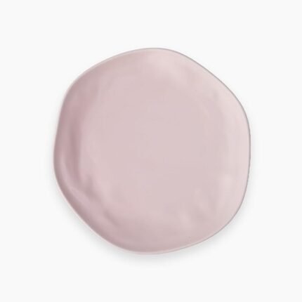 Rosa FM Organic Round Dinner Plate, 28 cm Diameter, Matt Rose