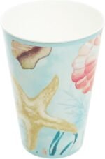 كوب بلاستيكي بتصميم صدف البحر من زينيا، سعة 400 ملليلتر، متعدد الألوان