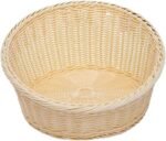 ⁦سلة راتان من صن اكس، سلة متينة من البولي بروبيلين بتصميم مائل، لون بيج مقاس 36 سم،⁩ - الصورة ⁦2⁩