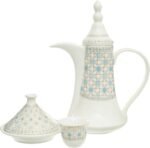 طقم قهوة عربية ارابيسك من روزا اف ام، 16 قطعة، بورسلين، متعدد الألوان - الصورة 5