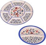 ⁦طقم فطار من روزا اف ام، بورسلين، تركي، بمادة متينة، للمنزل، 11 قطعة،⁩ - الصورة ⁦4⁩