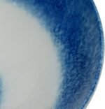 ⁦وعاء صغير بورسلين من روزا، شكل صدف بحري، 14 سم، أبيض/أزرق⁩ - الصورة ⁦2⁩