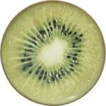 روزا طبق حلوى كيوي من البورسلين، مقاس 21 سم، أخضر