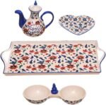 ⁦طقم فطار من روزا اف ام، بورسلين، تركي، بمادة متينة، للمنزل، 11 قطعة،⁩ - الصورة ⁦3⁩