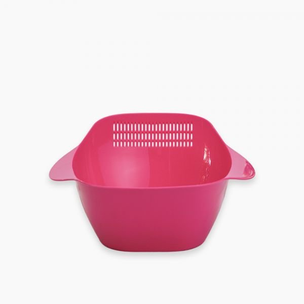 6228993000874 Zinnia / Plastic ( Rice strainer 29 cm )Pink - الصورة 1