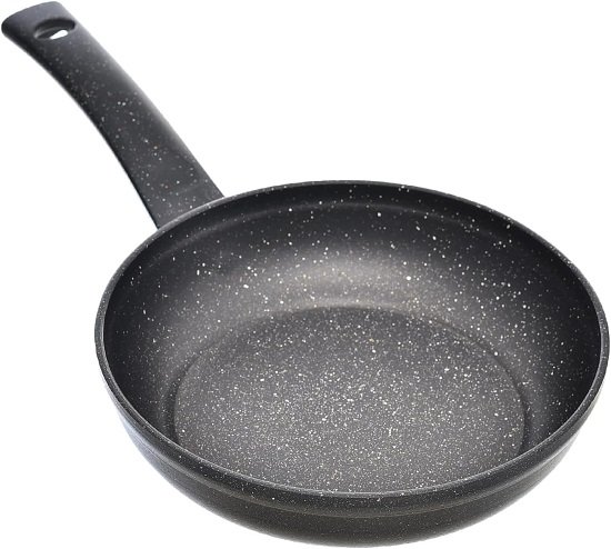 71LN3BT-B9L._AC_SL1500_ طاسة قلي جرانيت، مصنوعة من الألومنيوم، مقاس 20 سم، من زينية، أسود - الصورة 1