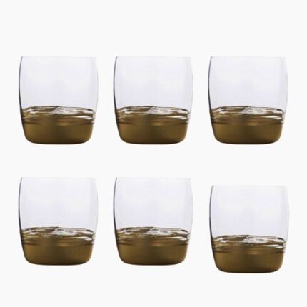 set 6 cups 410 ml Leaf Gold RCR