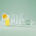 طقم أكواب كريستال لامعة هاي بول من ار سي 6 قطع 370مل شفافة