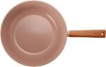 ⁦Neoflam Fika Blossom Wok Pan, 28 cm Size, Sandy Pink⁩ - الصورة ⁦3⁩