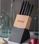 Plenus بلوك سكاكين 6 قطع يد أسود Tramontina - الصورة 3