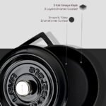 ⁦حلة زهر 20 سم أسود LAVA⁩ - الصورة ⁦7⁩