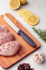 ⁦Plenus Kitchen سكينة م6 رمادى Tramontina⁩ - الصورة ⁦2⁩