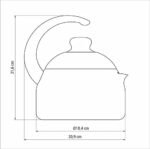 ⁦KETTLE براد 1.9 لتر نحاسى TRAMONTINA⁩ - الصورة ⁦2⁩