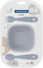 LE PETIT طقم طعام أطفال 3 قطع علبة طعام TRAMONTINA
