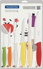 ⁦Plenus طقم 6 سكينة ألوان TRAMONTINA⁩ - الصورة ⁦2⁩